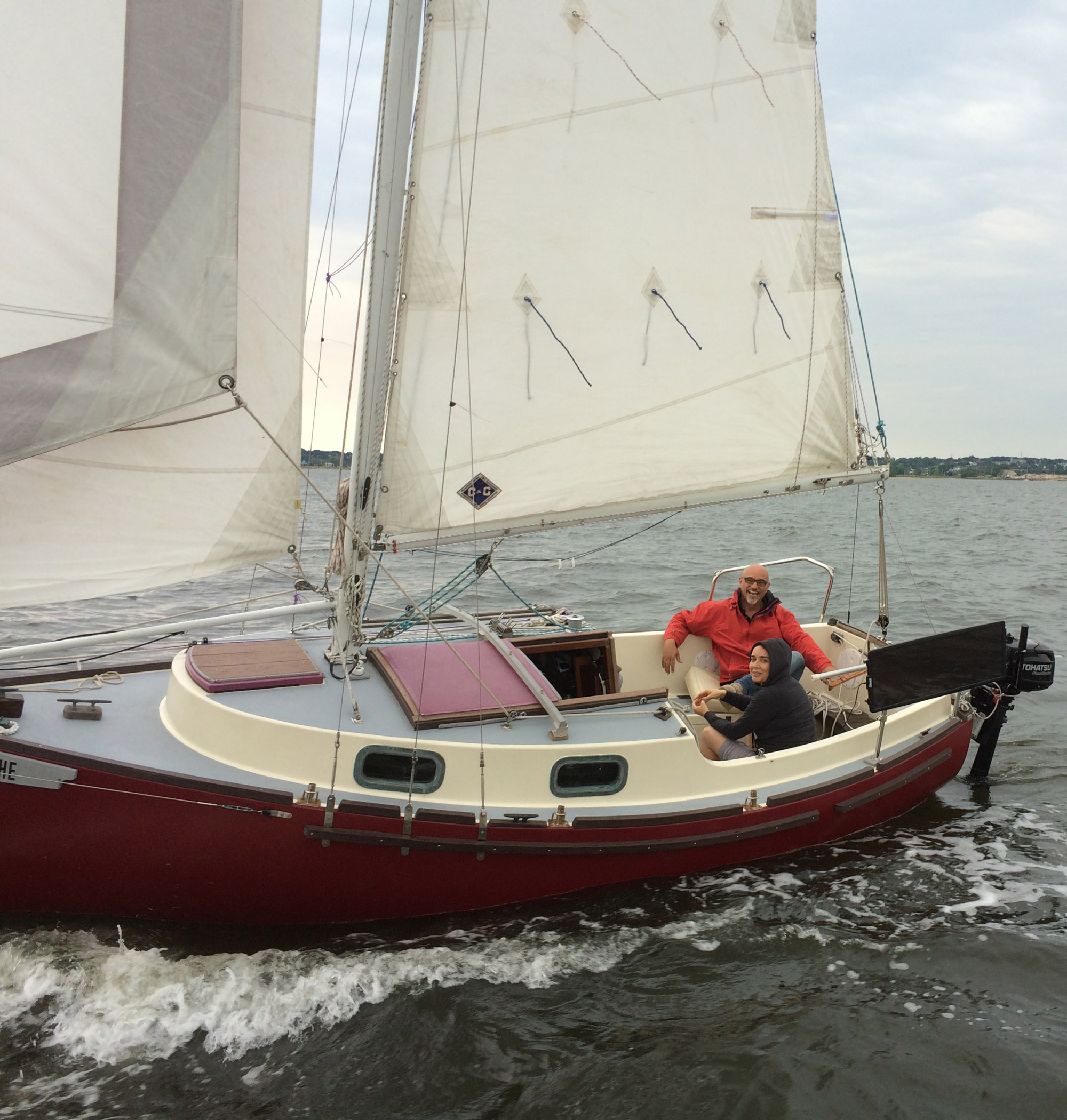 Prudence Blackwatch 24 sailboat - under sail